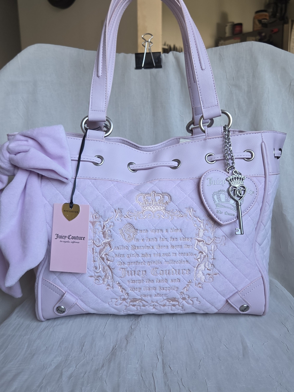 Juicy Couture Quilted "Juicy Tale" Daydreamer Tote Bag